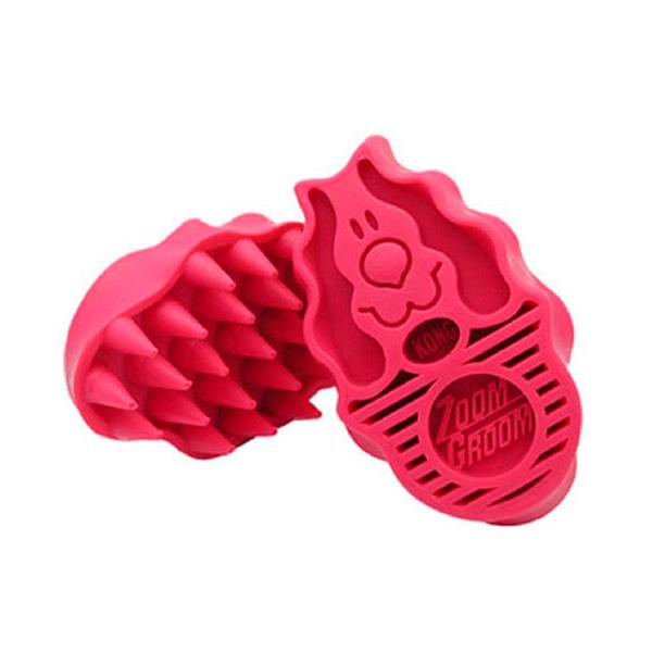 Kong ZoomGroom cepillo rosa