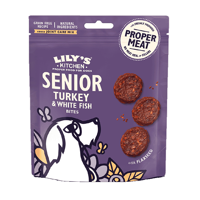 Lily´s Senior Turkey Bites perro