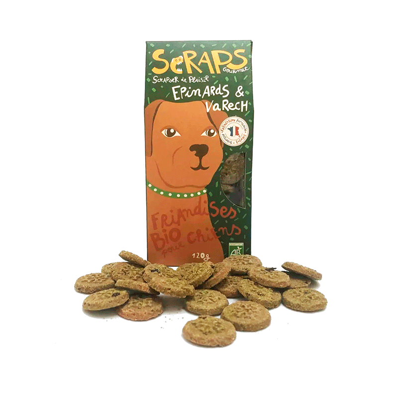 Scraps Gourmet ECO Spinach and Seaweed dog snack